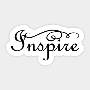 Inspire Motivating Quote Sticker